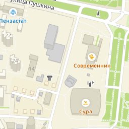 Ставского 11 пенза казначейство карта