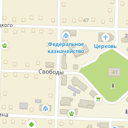 Карта княгинино с улицами и домами