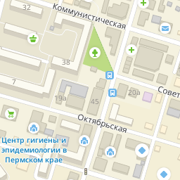 Карта очера с улицами