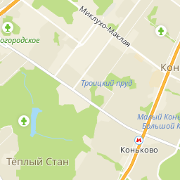Карта москвы коньково